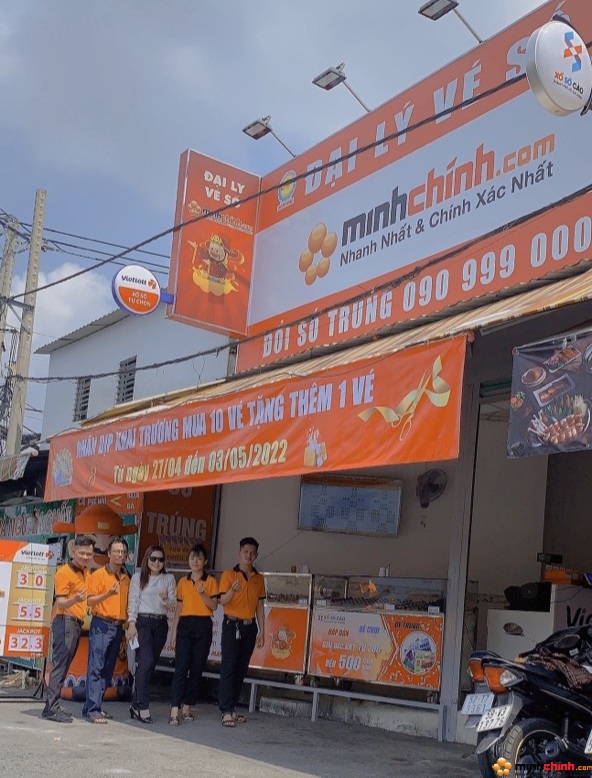 MINH CHÍNH LOTTERY KHAI TRƯƠNG ĐIỂM BÁN HÀNG MỚI TẠI TÂN BÌNH