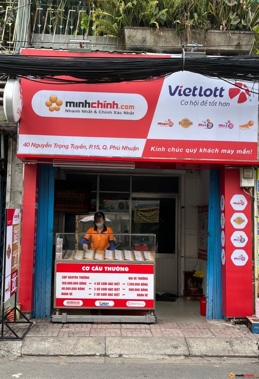 MINH CHÍNH LOTTERY KHAI TRƯƠNG ĐIỂM BÁN HÀNG MỚI