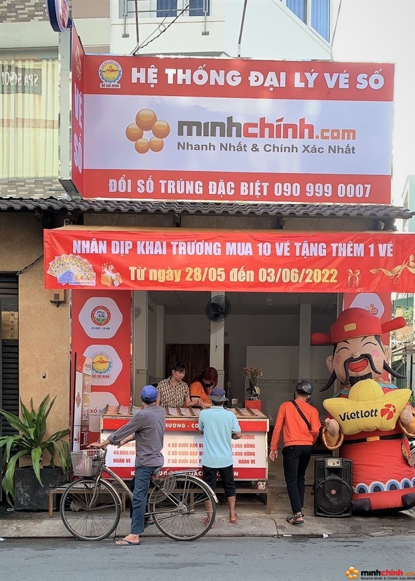 MINH CHÍNH LOTTERY TƯNG BỪNG KHAI TRƯƠNG ĐIỂM BÁN HÀNG MỚI