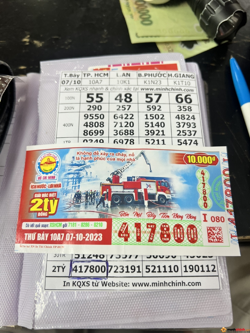 Ngày 07/10/2023: Đổi Số Trúng Vé Số Đặc Biệt 2 Tỷ Đồng Tại Minh Chính !!